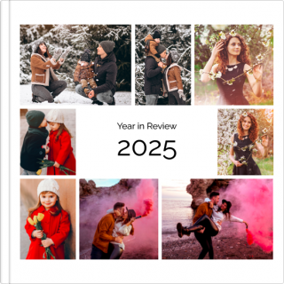 Luxury Photo Album 15x15 Year in Review