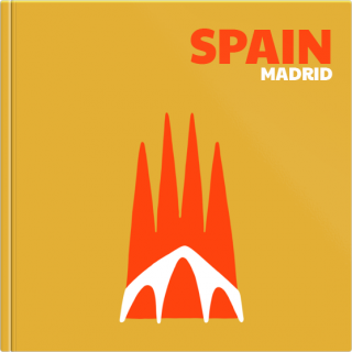 Luxury Photo Album 6x6 inches Holidays in a Minimal Style - Spain