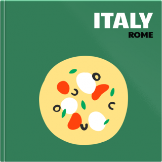 Luxury Photo Album 6x6 inches Holidays in a Minimal Style - Italy