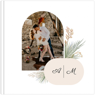 Luxury Photo Album 25x25 Minimal Boho Wedding
