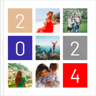 Luxury Photo Album 6x6 inches A Year Full of Memories