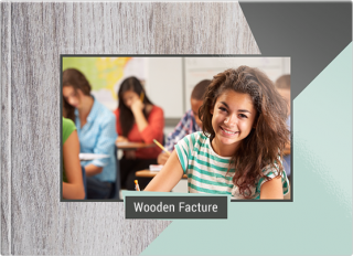 Photo Book A5 Softcover Wooden Facture