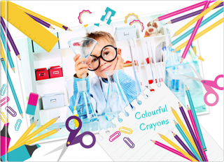 Photo Book A5 Softcover Colourful Crayons