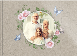 Photo Book A5 Softcover Retro Flowers