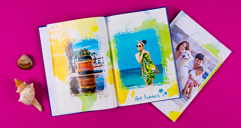 Lass dich in eine Sommerstimmung versetzen – die TOP 15 Schablonen für ein Sommerfotobuch